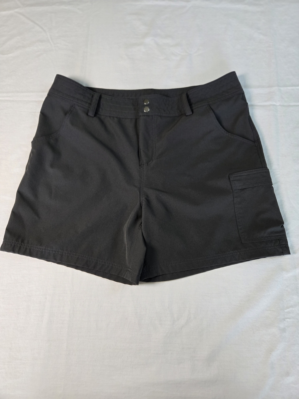 Willit Women's Dark Gray Cargo Utility Shorts with Side Pocket